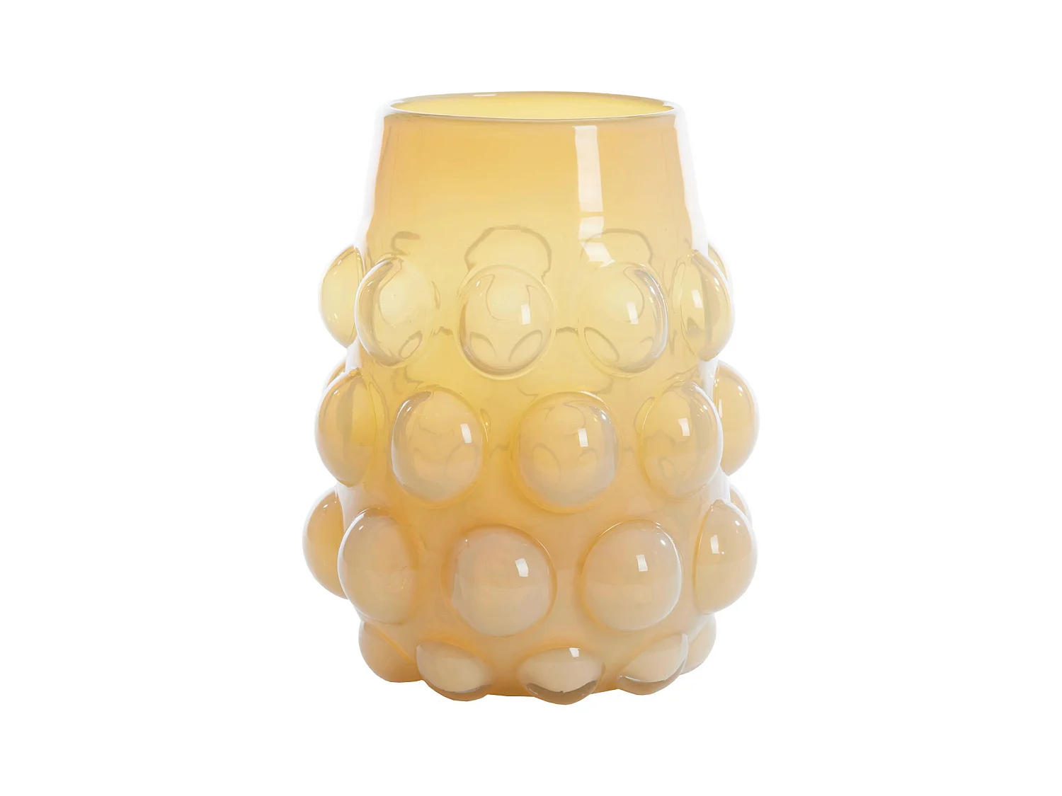 Vase HAROA - Ø24x30cm - Jaune
