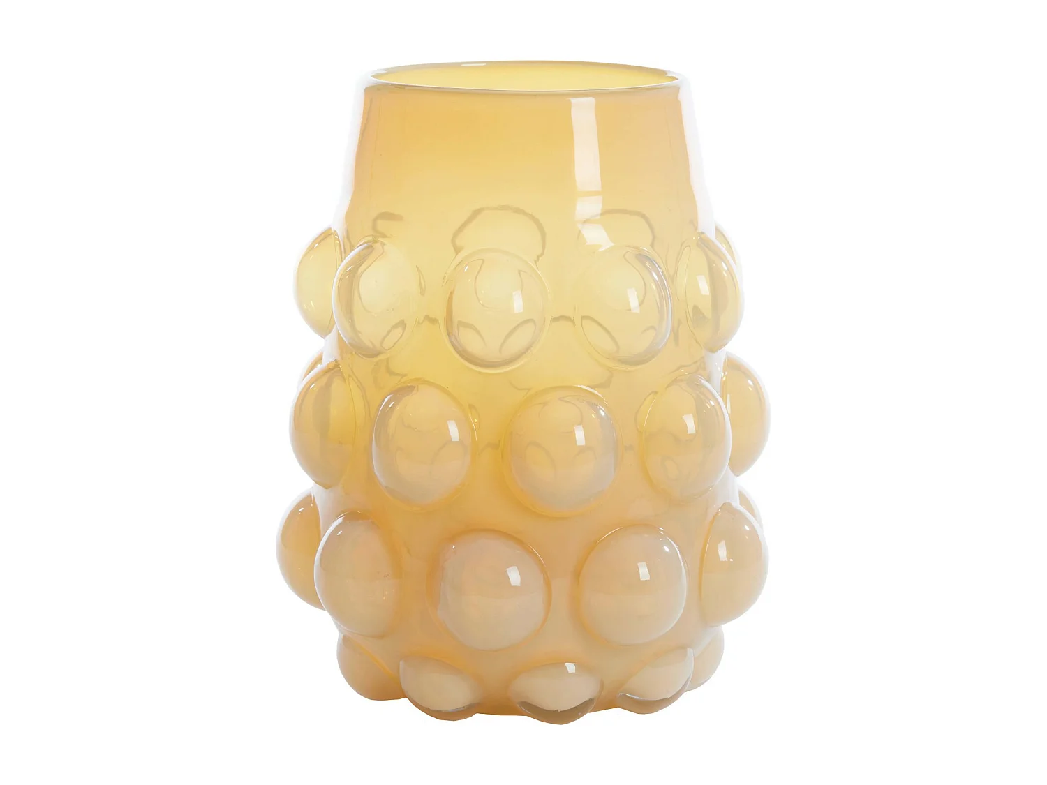 Vase HAROA - Ø24x30cm - Jaune