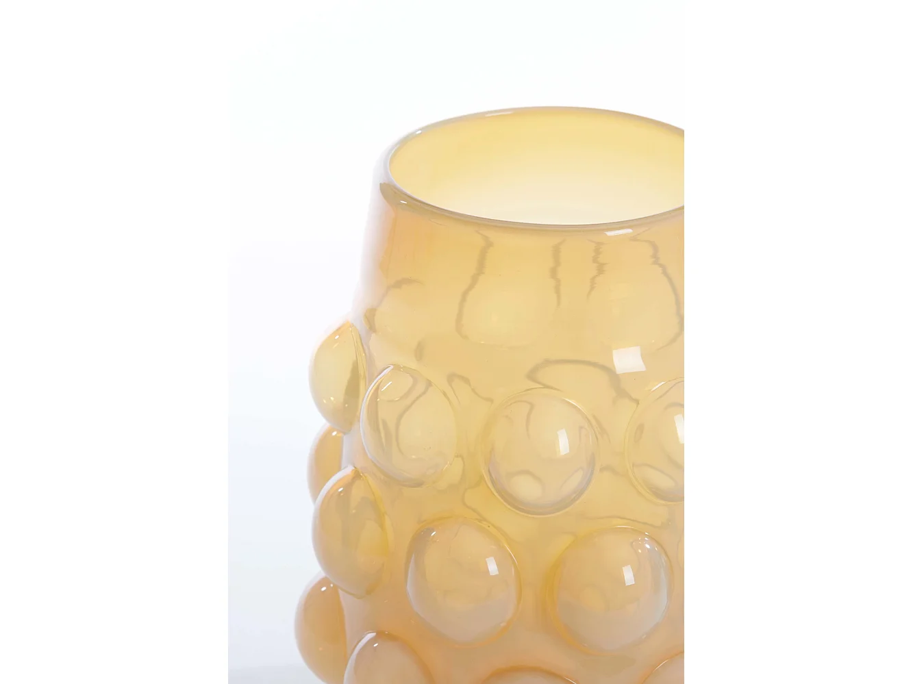 Vase HAROA - Ø24x30cm - Jaune