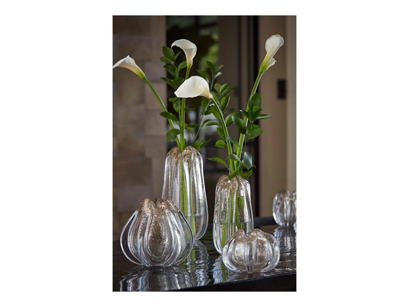 Vase MURELA - Ø21x30cm - Transparent