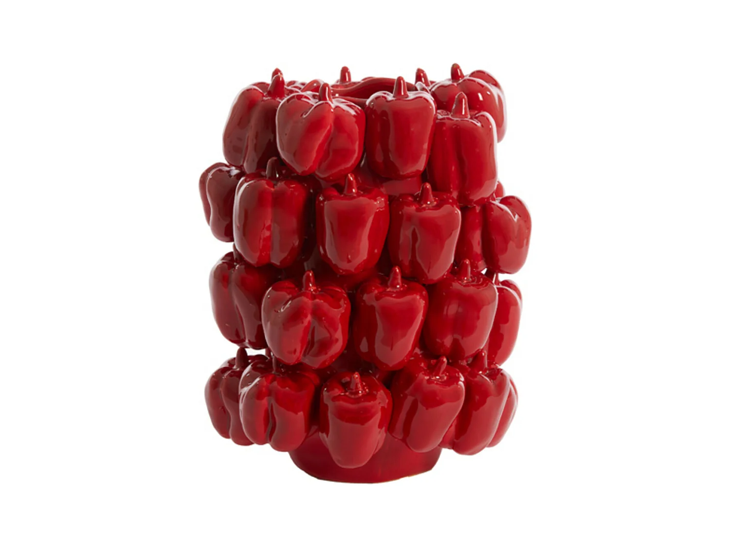 Vase BELLPEPPER - 23,5x23x32,5cm - Rouge