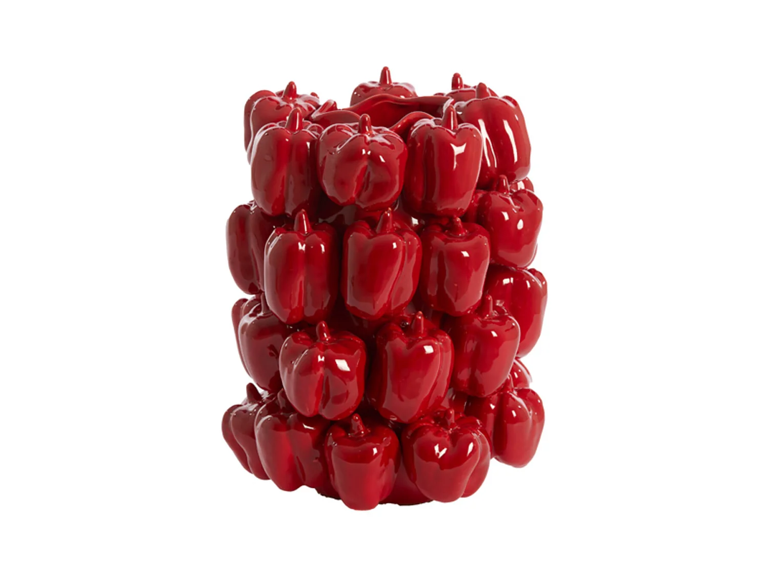 Vase BELLPEPPER - 23,5x23x32,5cm - Rouge