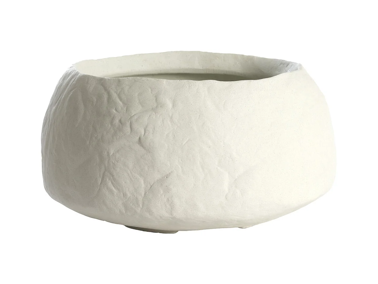Vase TINGRI - Ø39x21cm - Blanc
