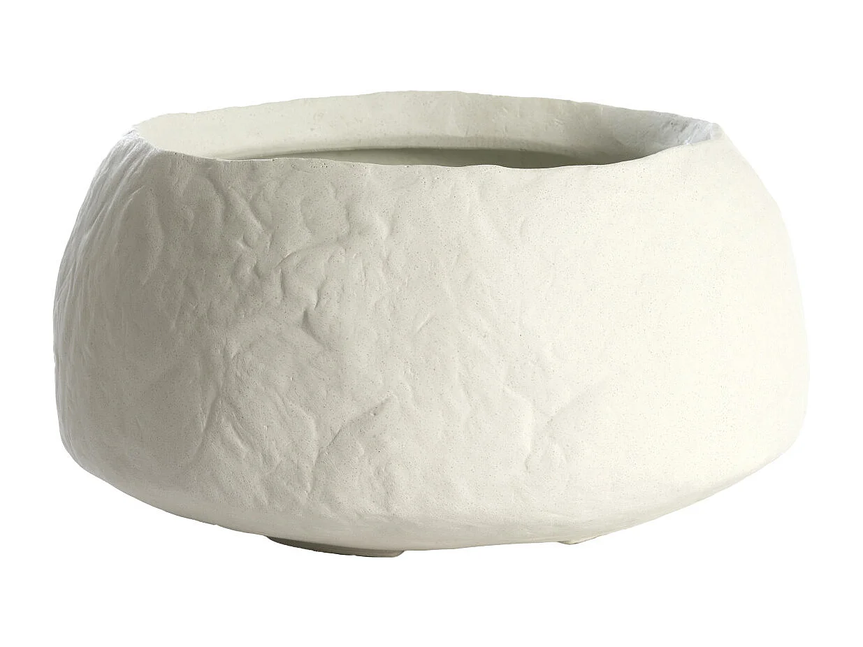 Vase TINGRI - Ø39x21cm - Blanc