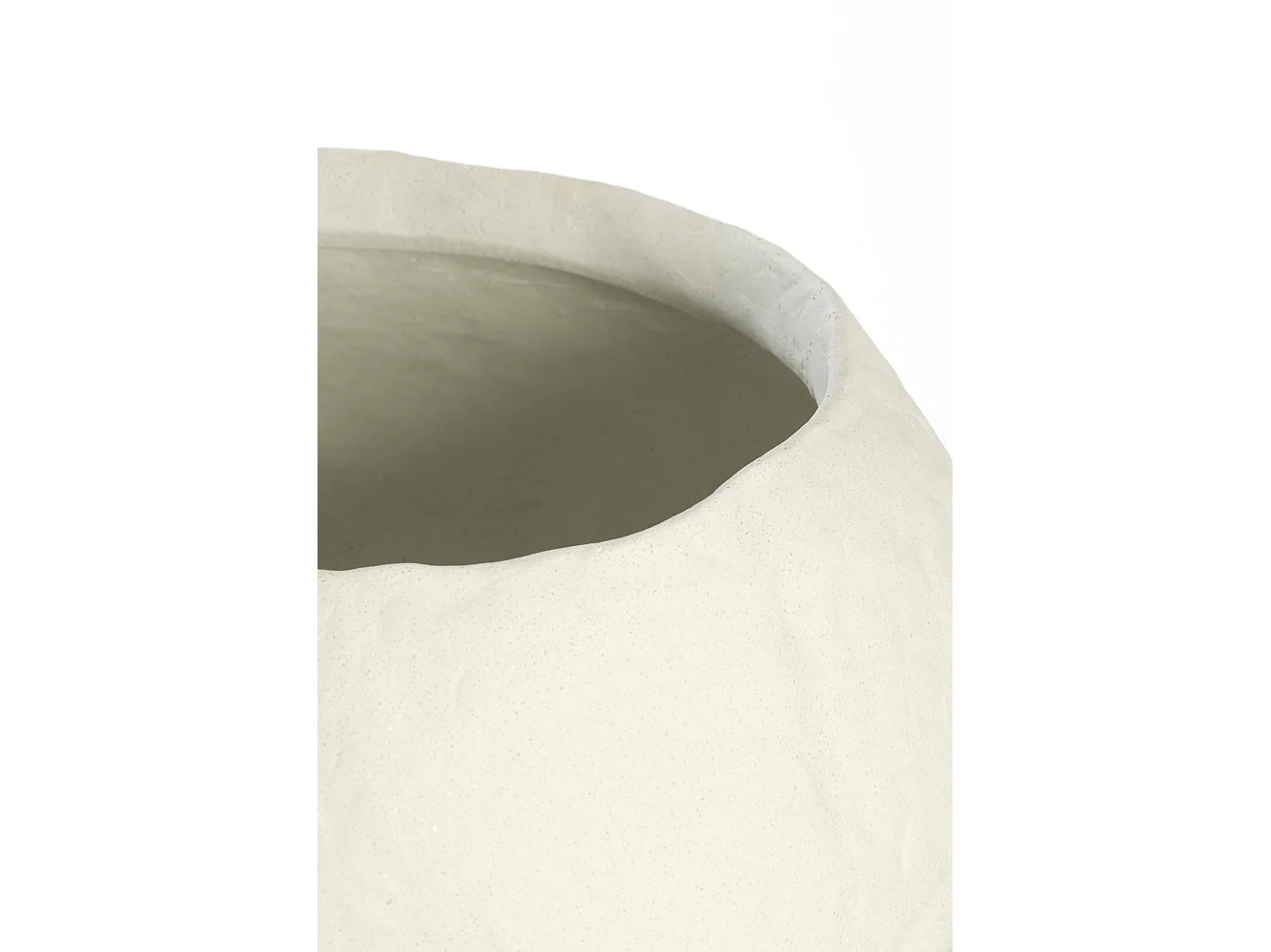 Vase TINGRI - Ø39x21cm - Blanc