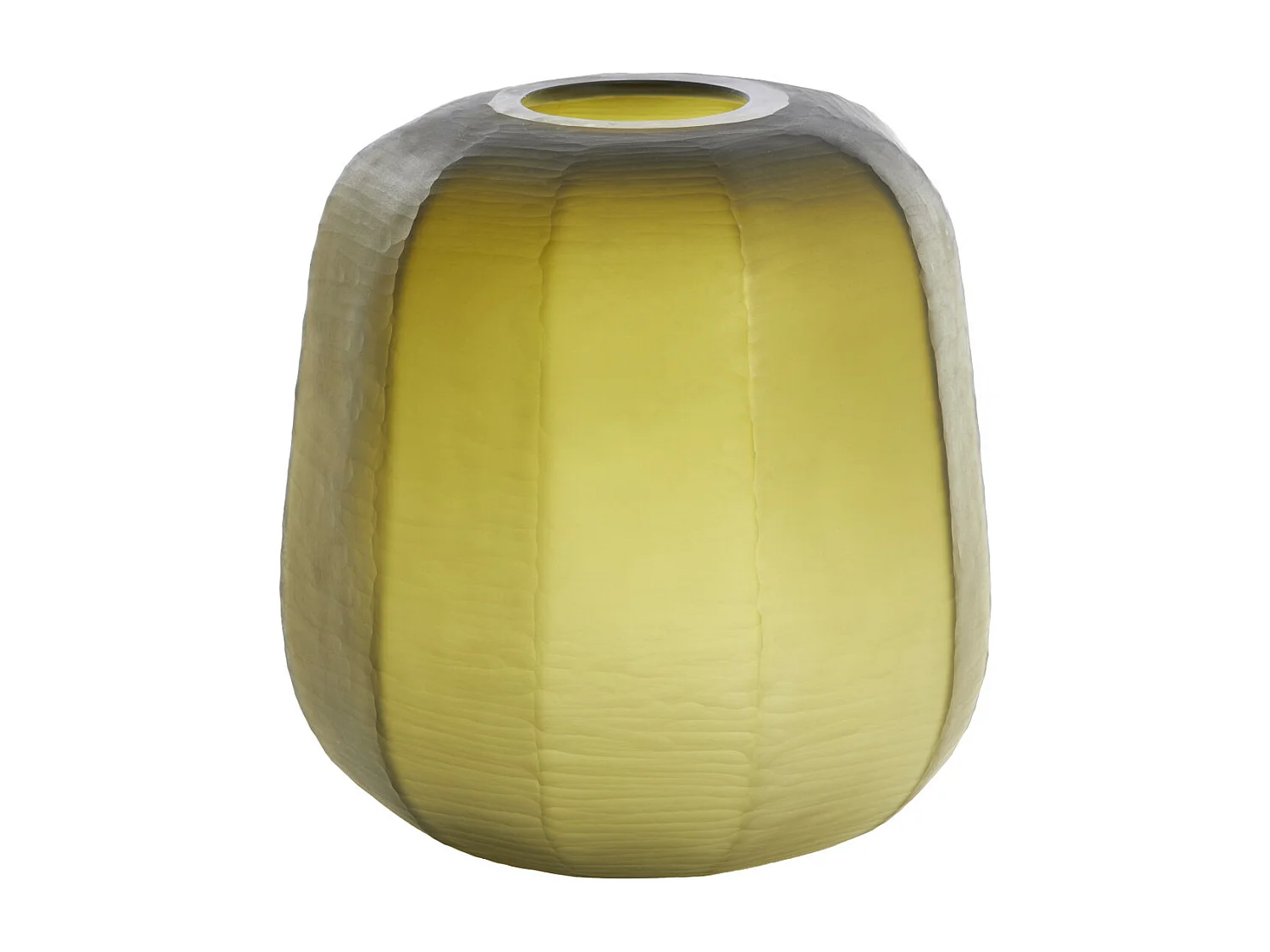 Vase PACENGO - Ø33x32cm - Jaune