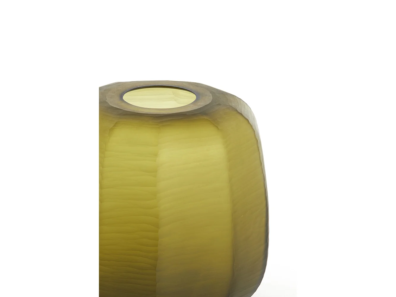 Vase PACENGO - Ø33x32cm - Jaune