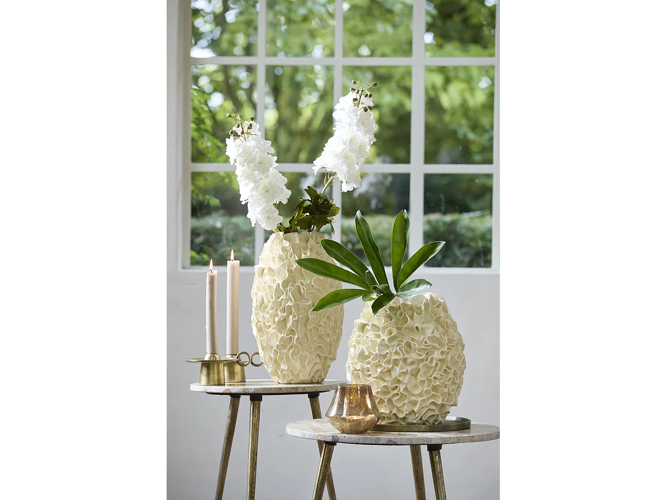 Vase AGELLO - Ø25,5x39,5cm - Blanc