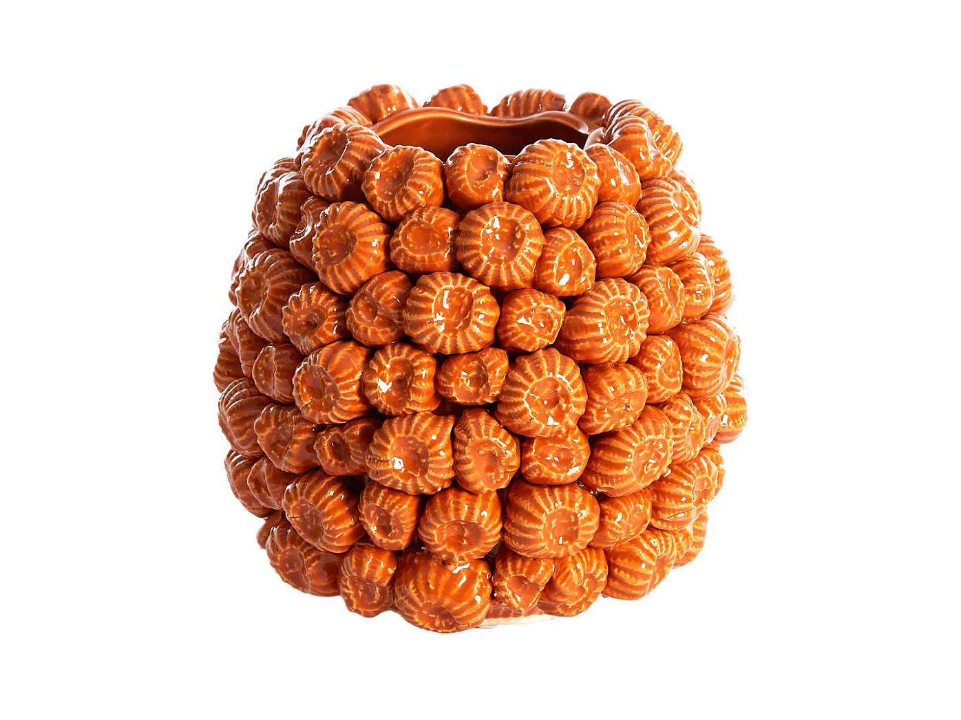 Vase FALIRO - Ø20,5x19cm - Orange