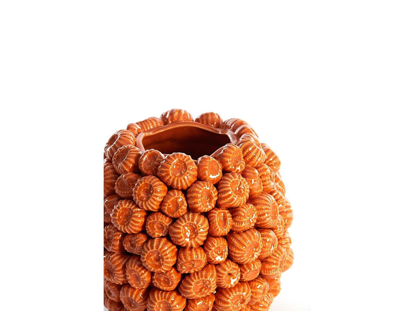 Vase FALIRO - Ø20,5x19cm - Orange