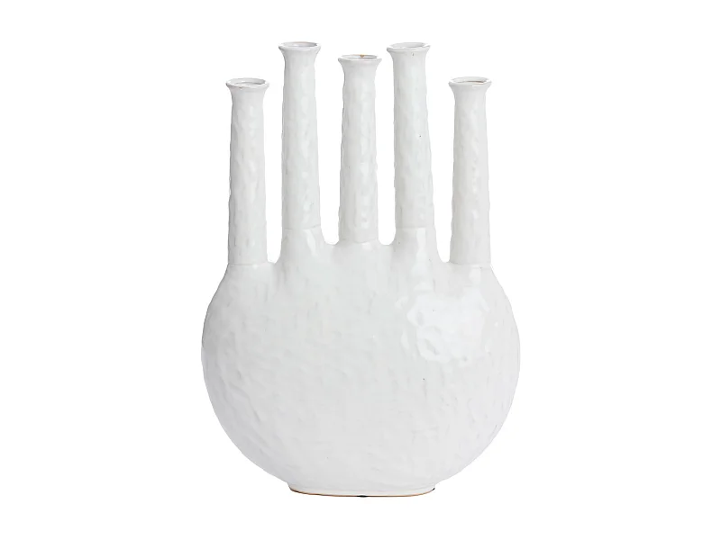 Vase BEKAPO - 34x14x48cm - Blanc