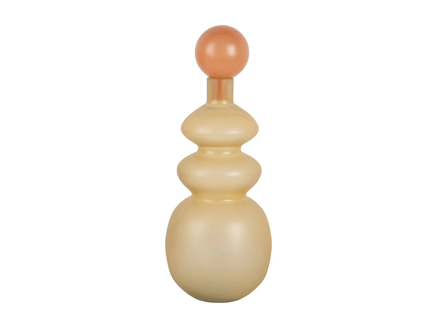 Vase Alegre Anillo - Jaune doux et orange pêche