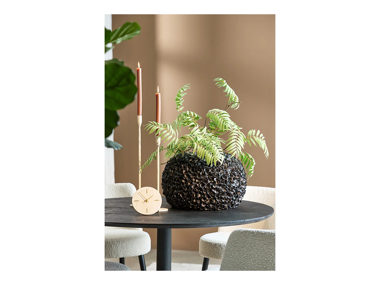 Vase PHYLIA - Ø47,5x30cm - Noir