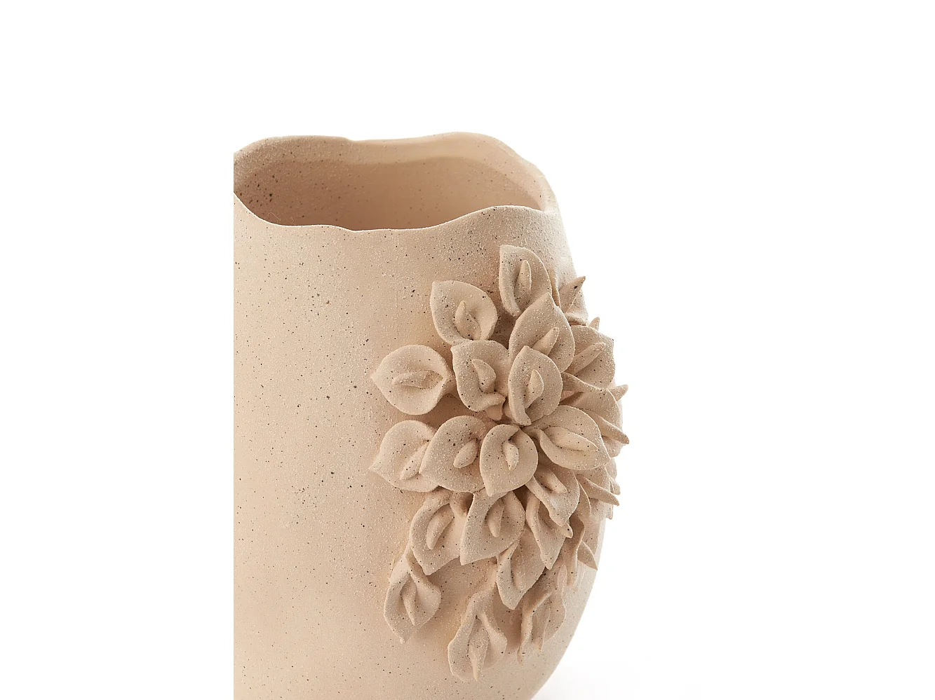 Vase AMIATA - 23x20,5x26cm - Blanc