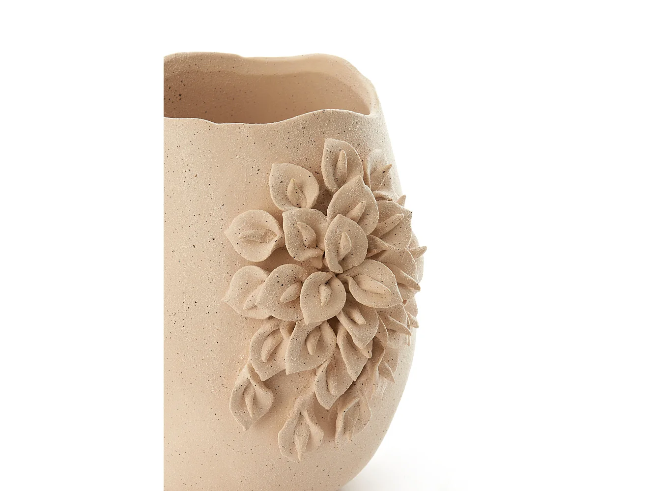 Vase AMIATA - 23x20,5x26cm - Blanc