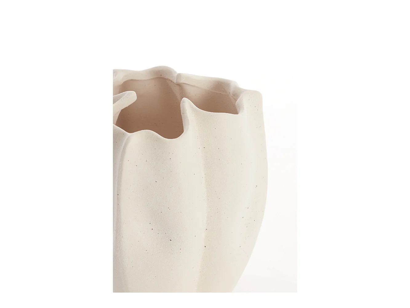 Jarrón SANGULI - 28x27,5x36,5cm - Blanco