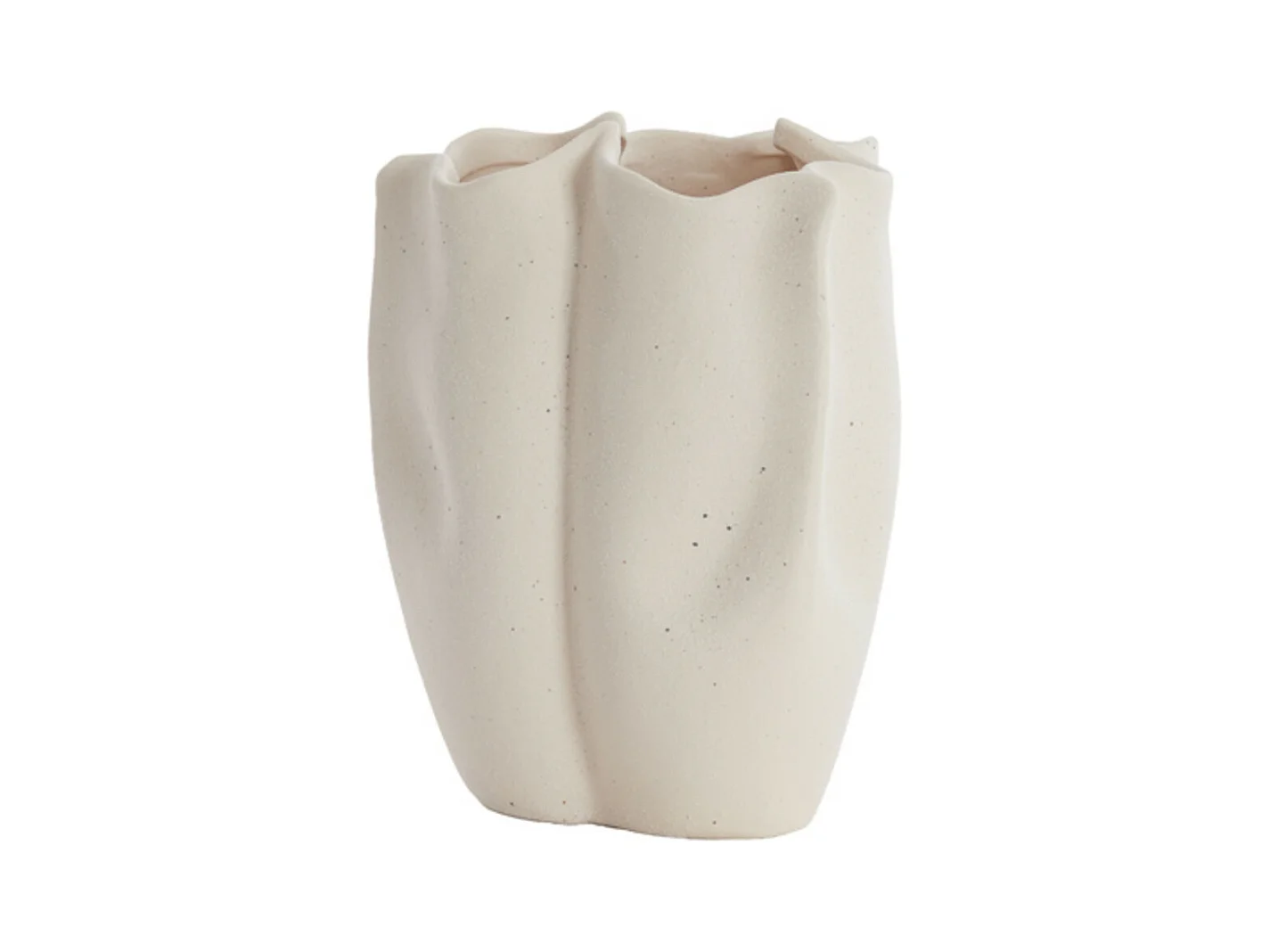 Vase SANGULI - 28x27,5x36,5cm - Blanc