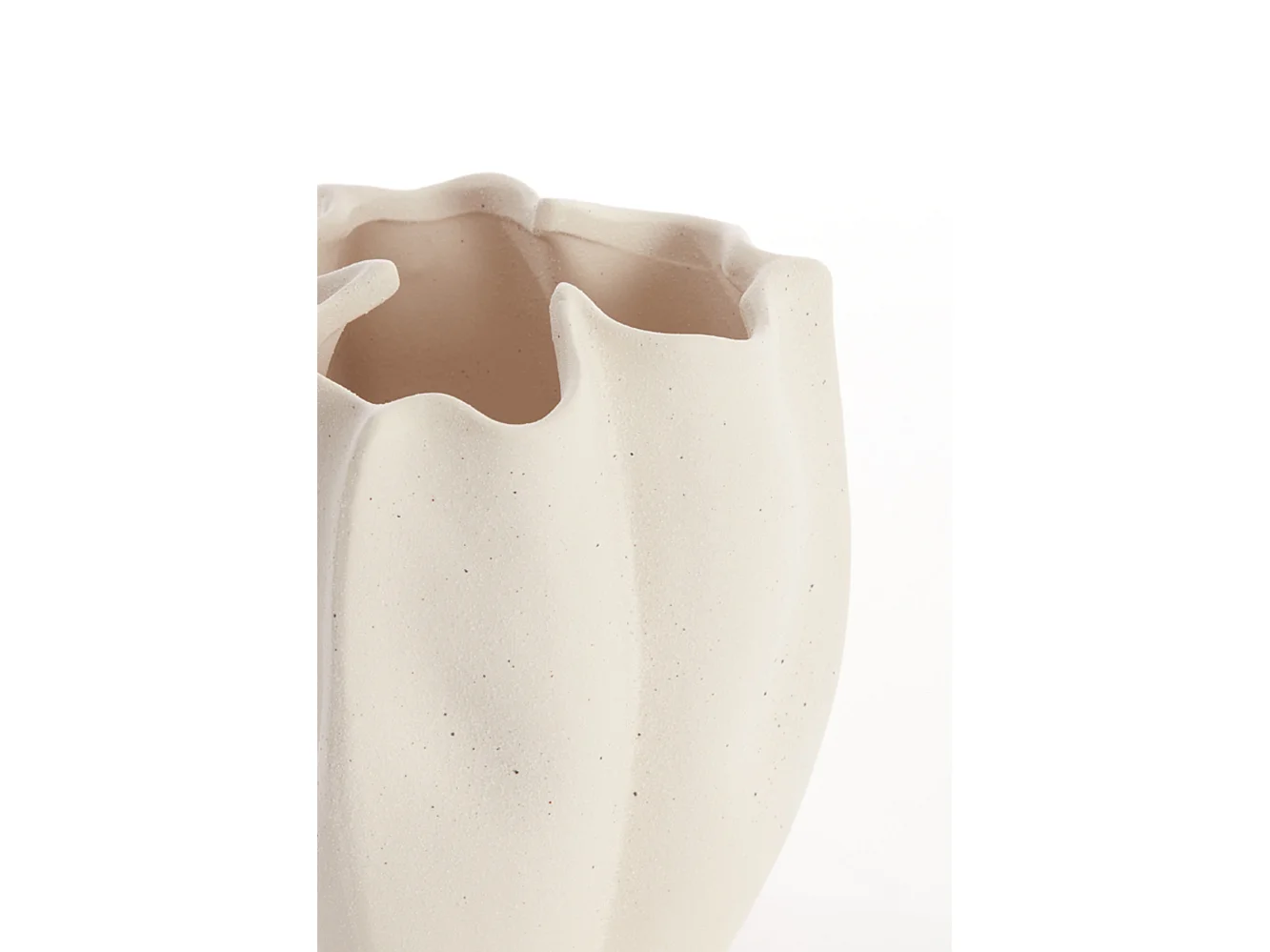 Vase SANGULI - 28x27,5x36,5cm - Blanc