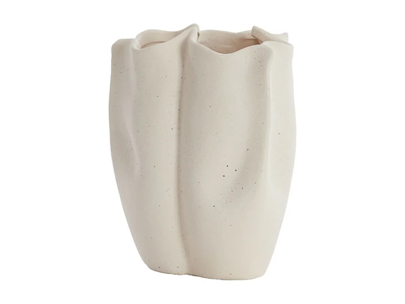 Vase SANGULI - 28x27,5x36,5cm - Blanc