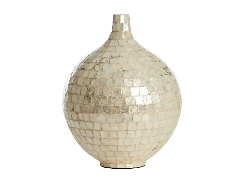 Vase ELORZA - Ø28x35cm - Blanc