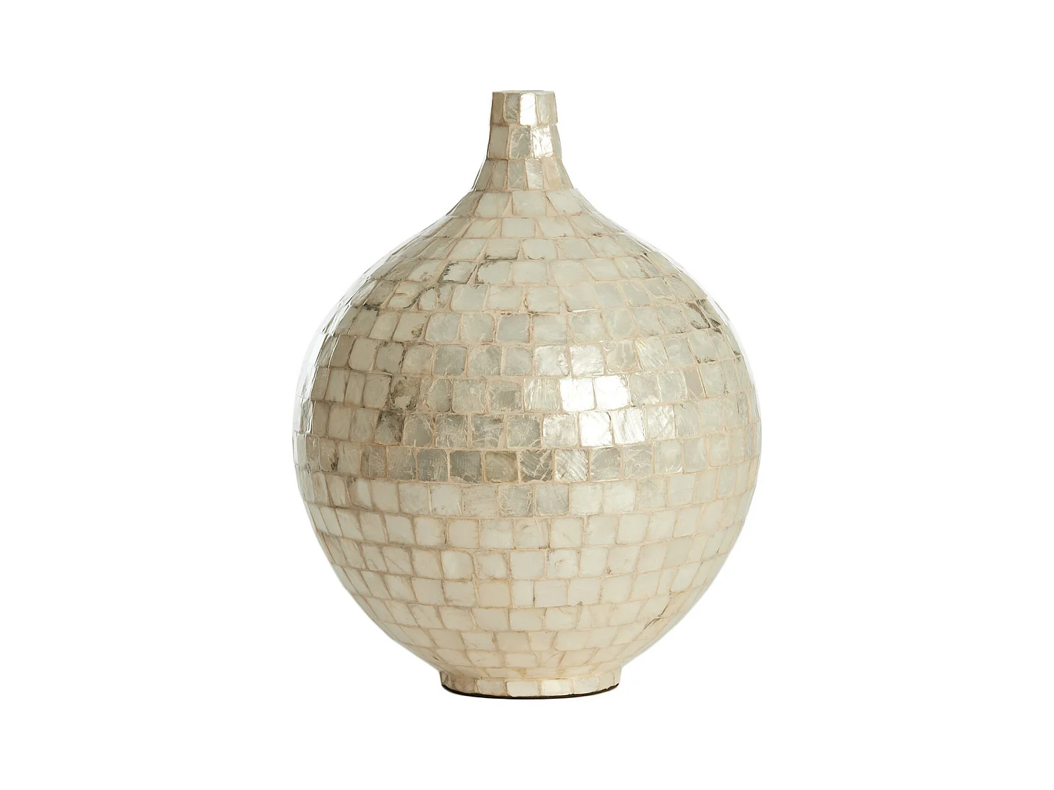 Vase ELORZA - Ø28x35cm - Blanc