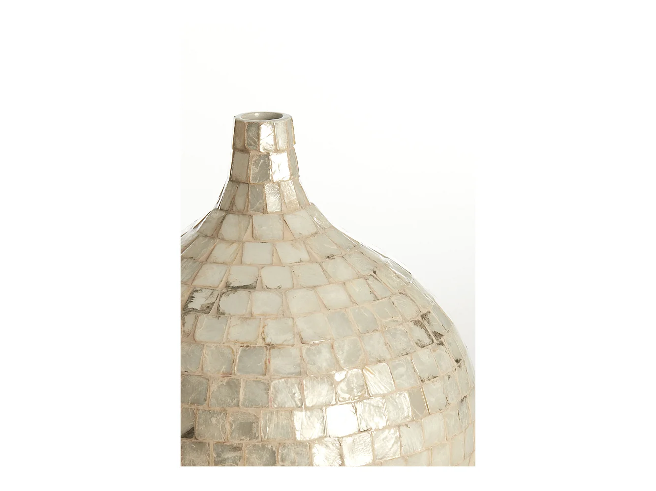 Vase ELORZA - Ø28x35cm - Blanc