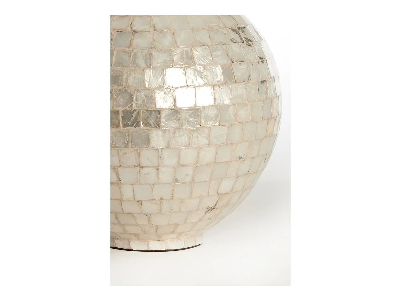 Vase ELORZA - Ø28x35cm - Blanc