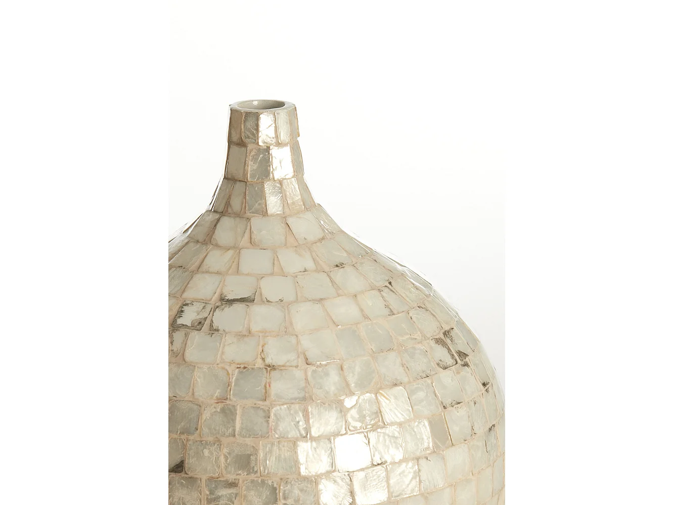 Vase ELORZA - Ø28x35cm - Blanc