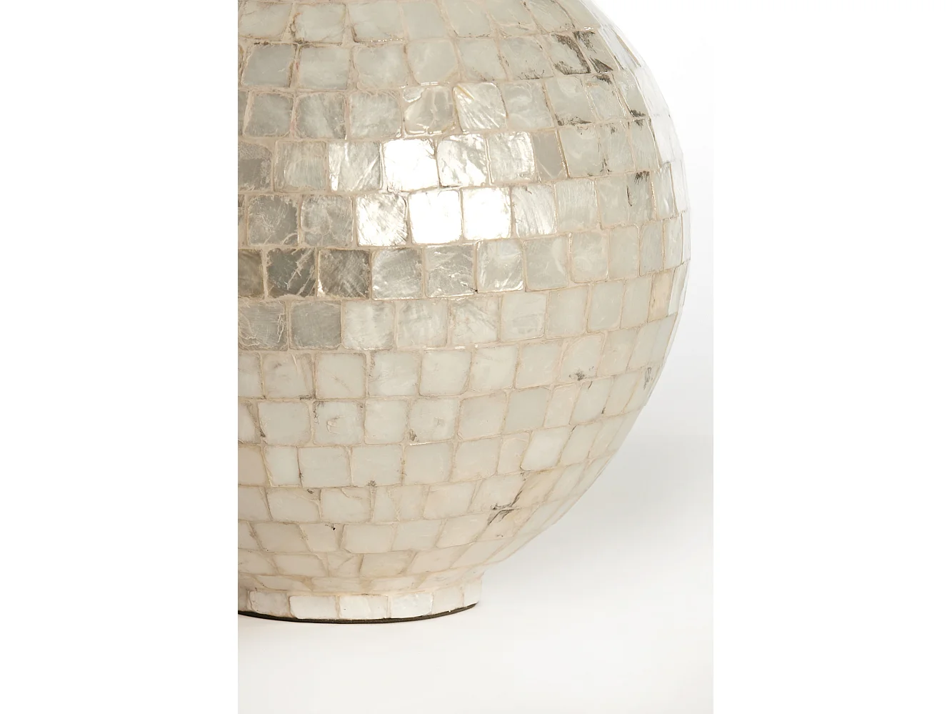 Vase ELORZA - Ø28x35cm - Blanc