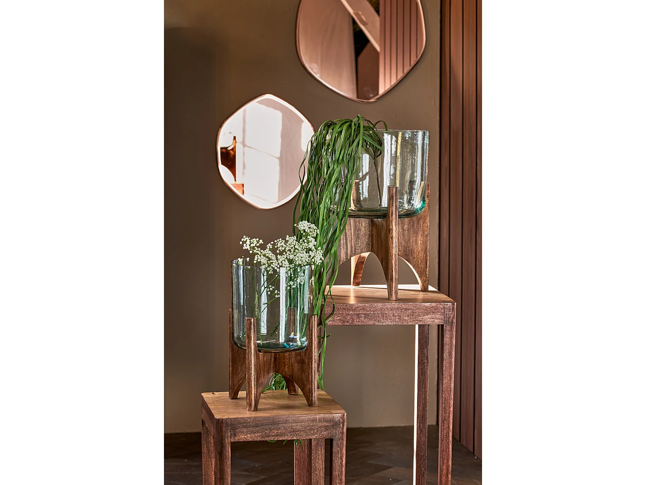 Vase JACE - Ø22,5x33,5cm - Braun