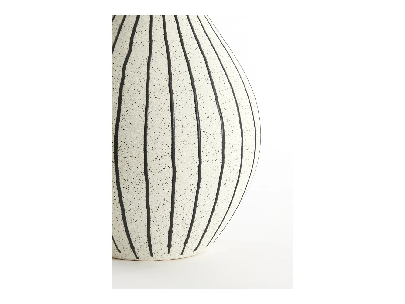 Vase DIPHU - Ø23x29cm - Weiß