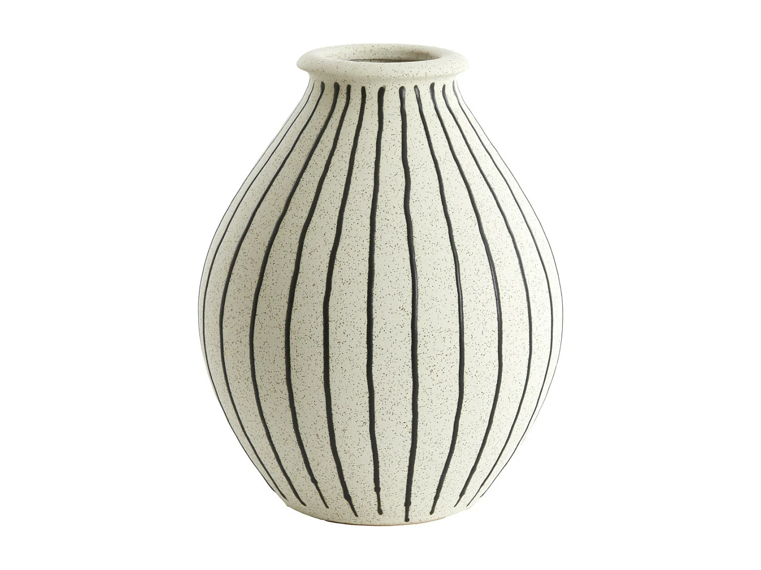 Vase DIPHU - Ø23x29cm - Blanc