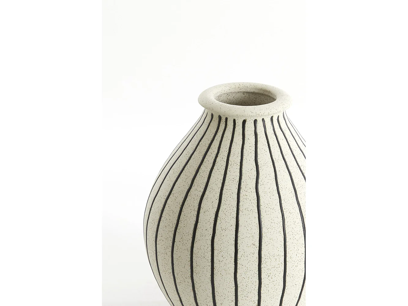 Vase DIPHU - Ø23x29cm - Blanc