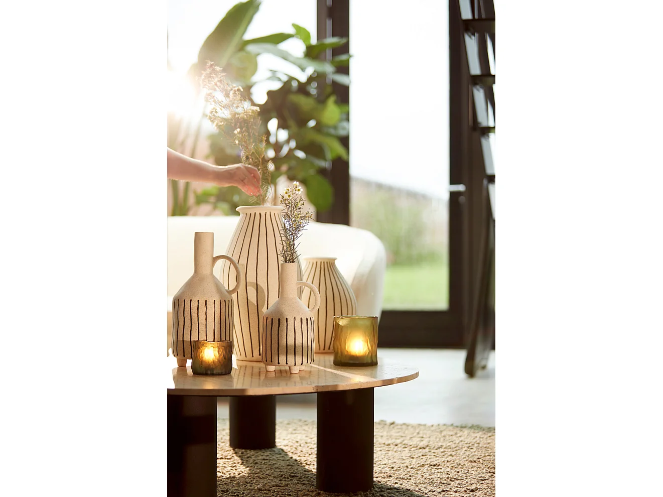 Vase DIPHU - Ø23x29cm - Blanc