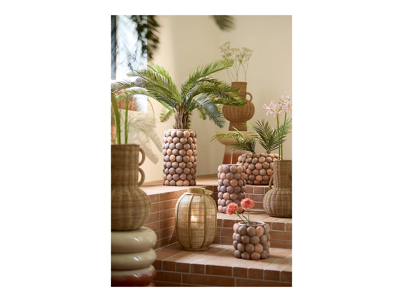 Vase NEIVO - Ø30x43cm - Marron