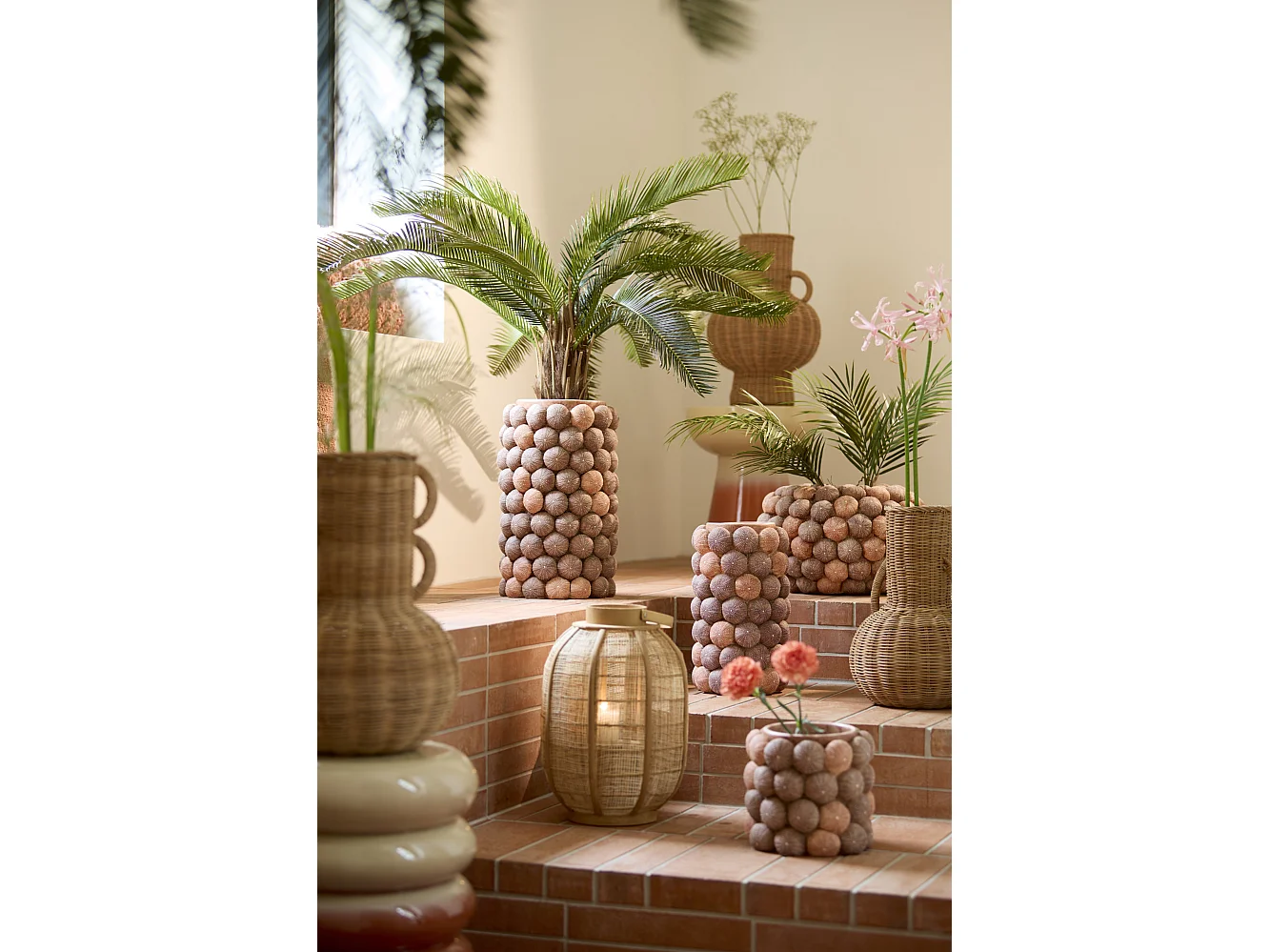 Vase NEIVO - Ø30x43cm - Marron