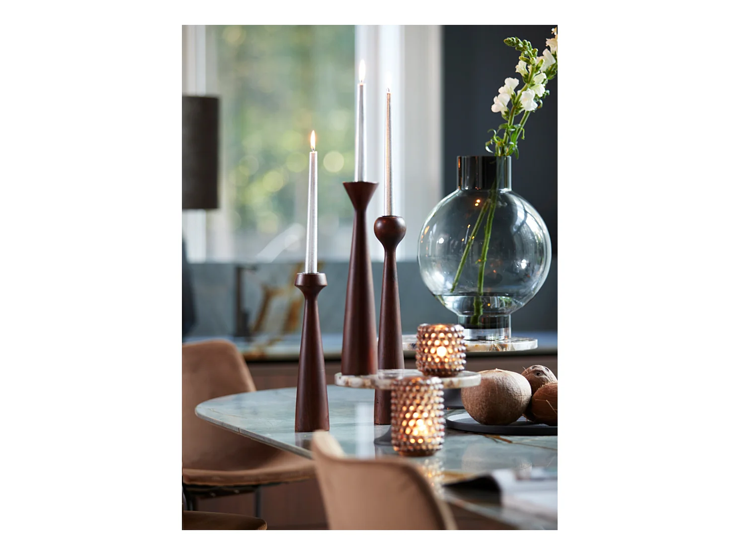 Vase KEISHA - Ø27,5x36,5cm - Gris