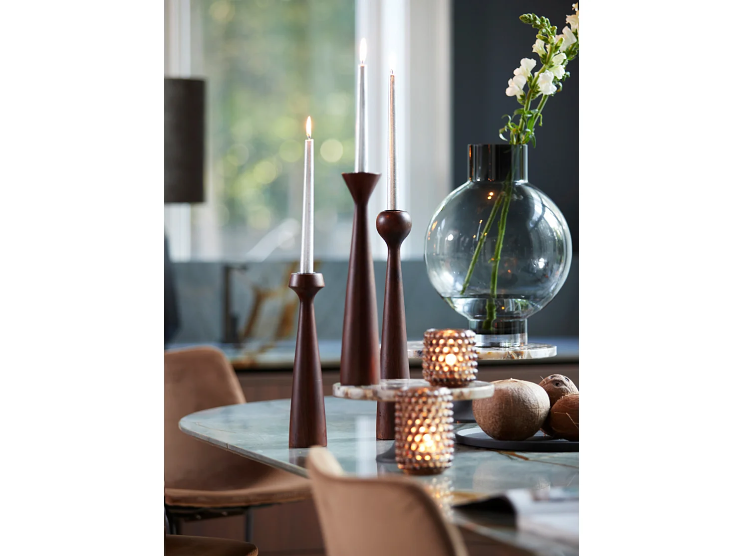 Vase KEISHA - Ø27,5x36,5cm - Gris