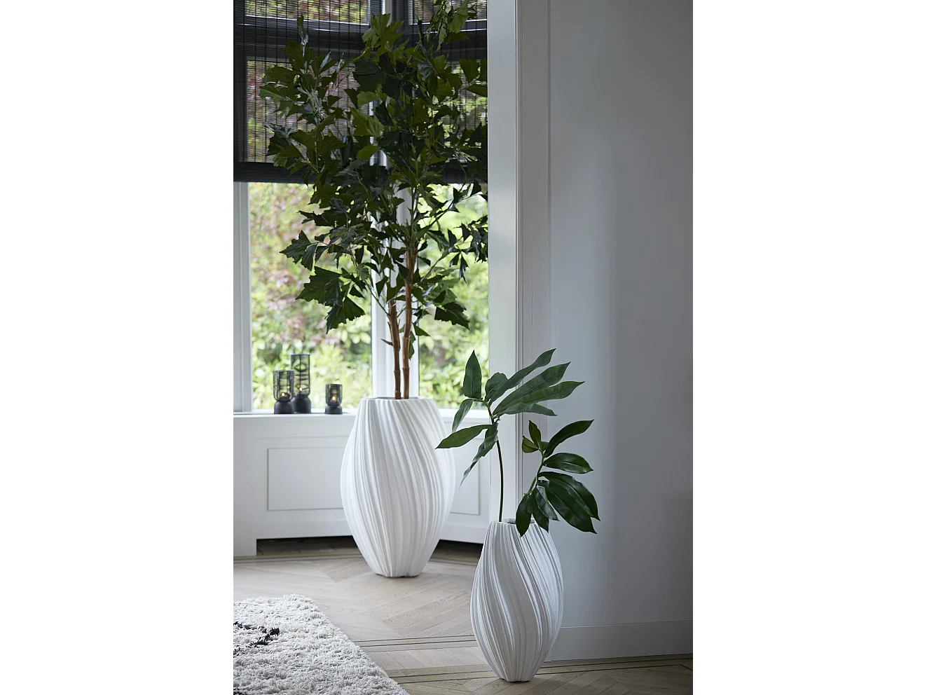 Vase YATUNG - Ø30x52cm - Blanc