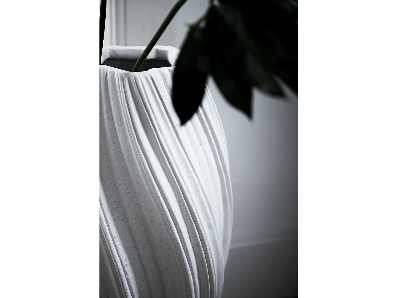 Vase YATUNG - Ø30x52cm - Blanc