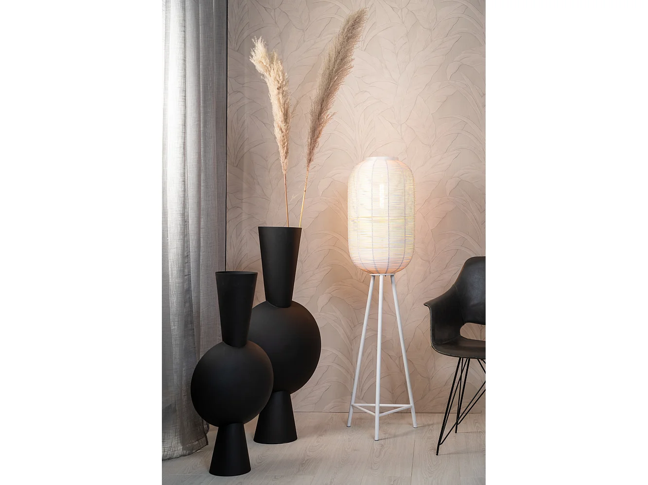 Vase KAVANDU - 31x20x60cm - Schwarz