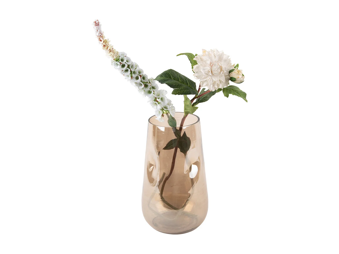 Vase Luster Organic Large - Marron chocolat