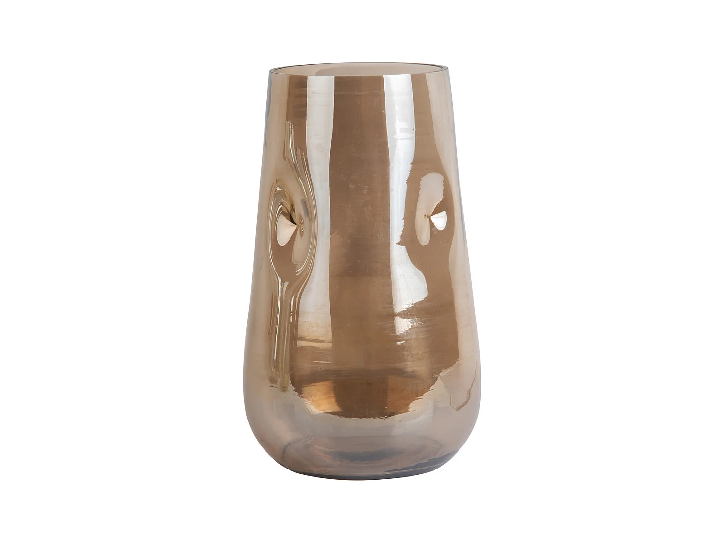 Vase Luster Organic Large - Schokoladenbraun