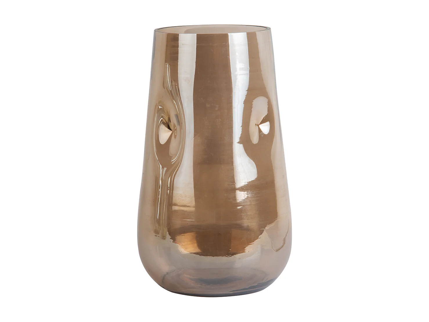 Vase Luster Organic Large - Marron chocolat