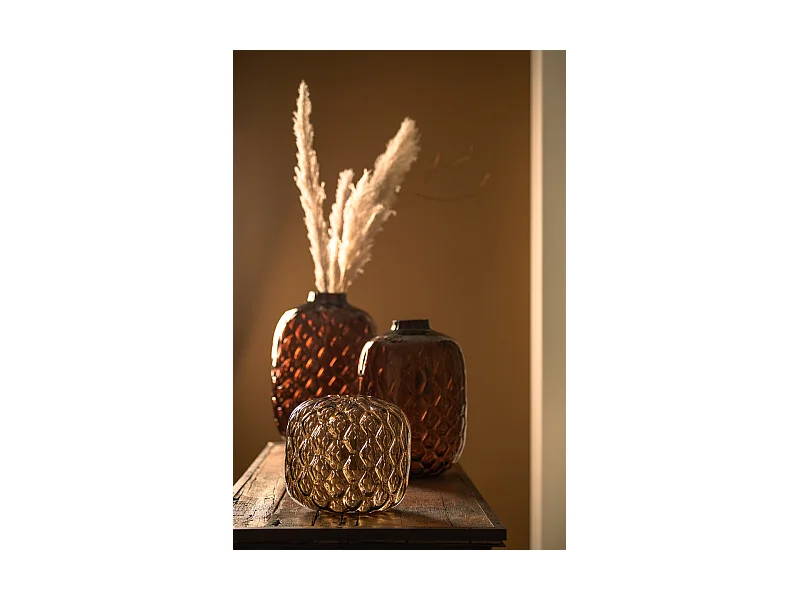 Vase CARINO - Ø34x50cm - Marron