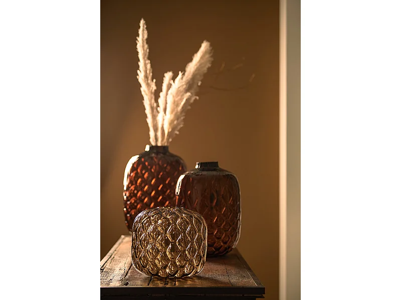 Vase CARINO - Ø34x50cm - Marron