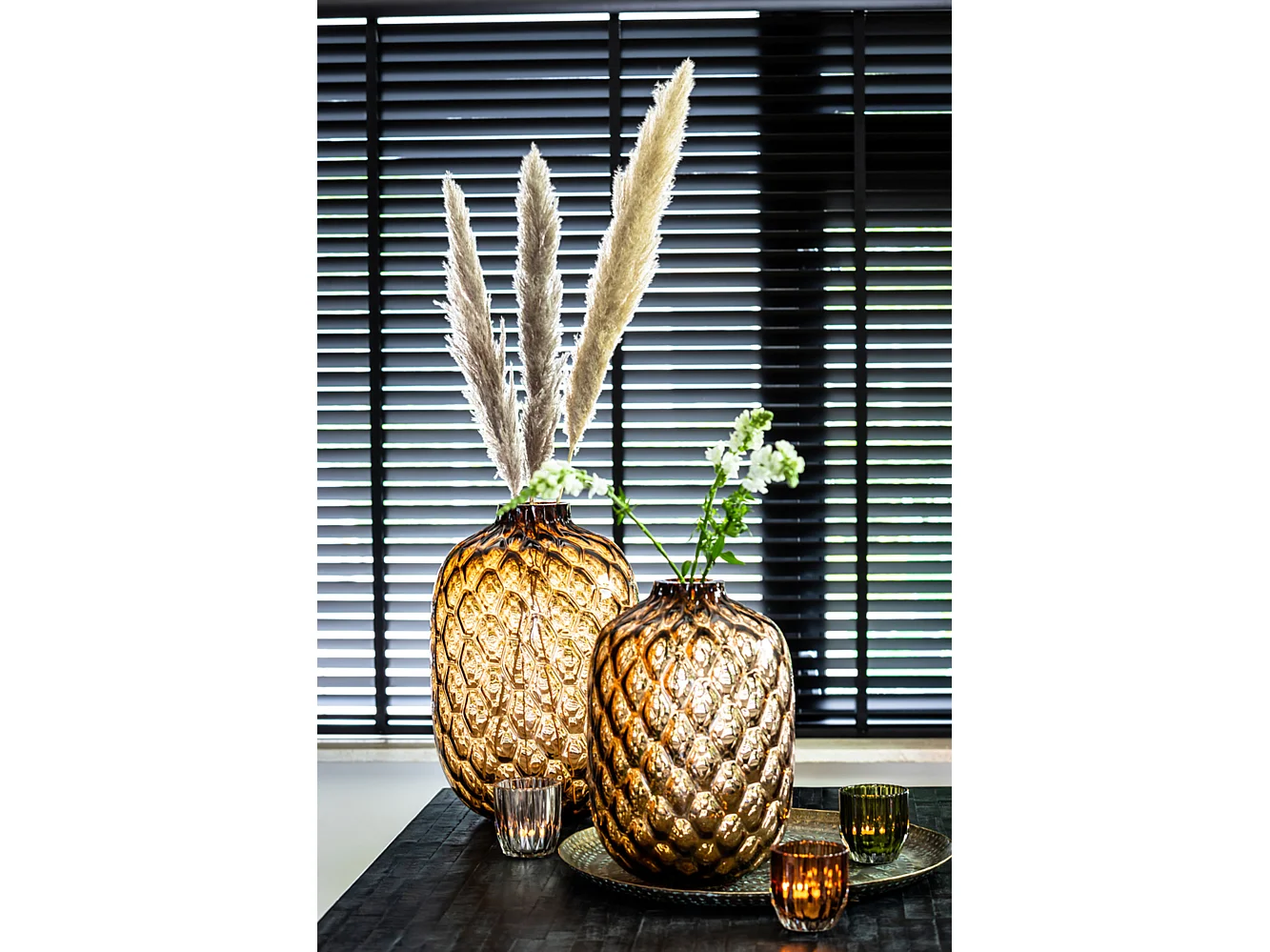 Vase CARINO - Ø34x50cm - Marron