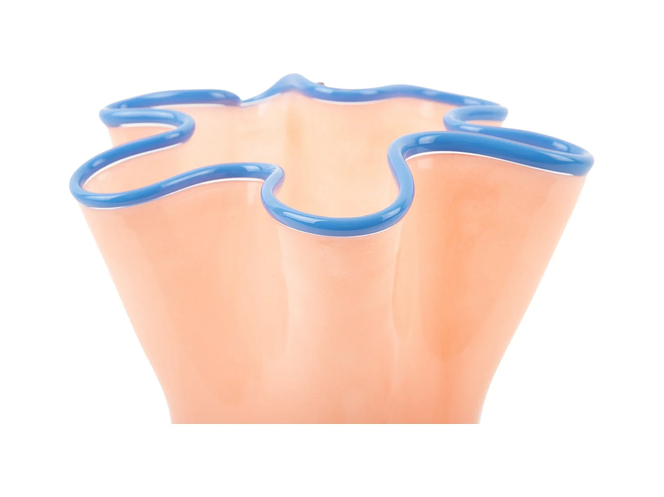 Vase Ruffles Medium - Pêche orange