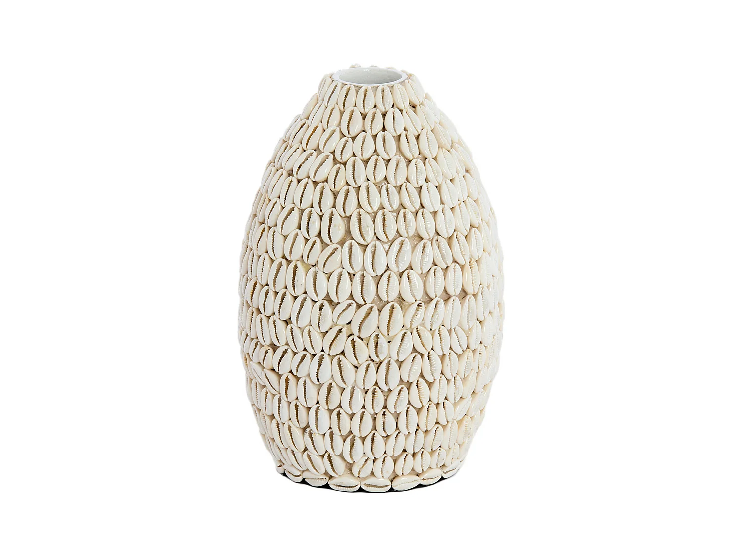 Vase SHELL - Ø19x28cm - Blanc