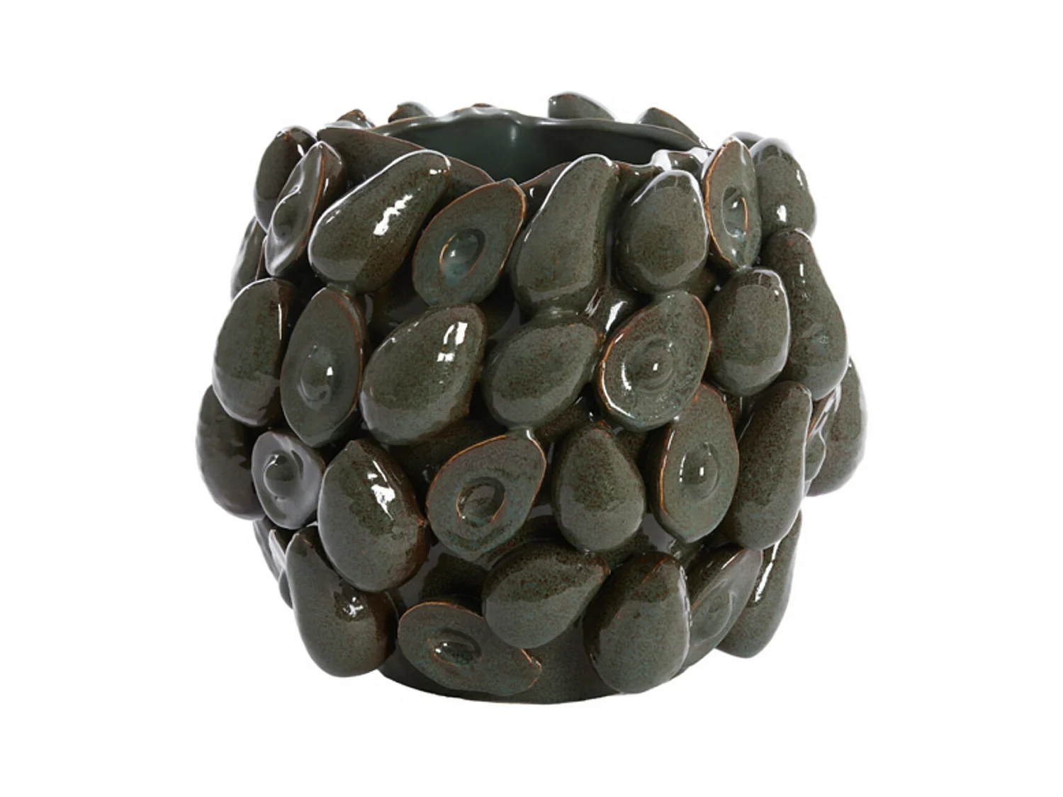 Vase AVOCAT - 36x35,5x31,5cm - Marron